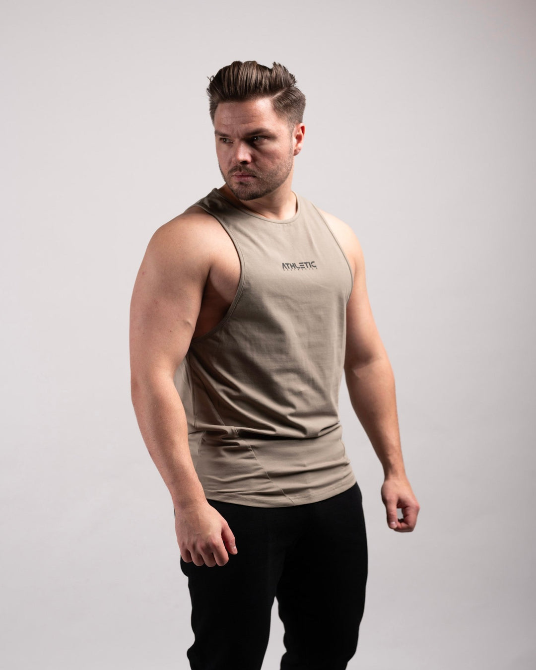 Infinity Sleeveless Shirt (Military) - Athletic Aesthetics