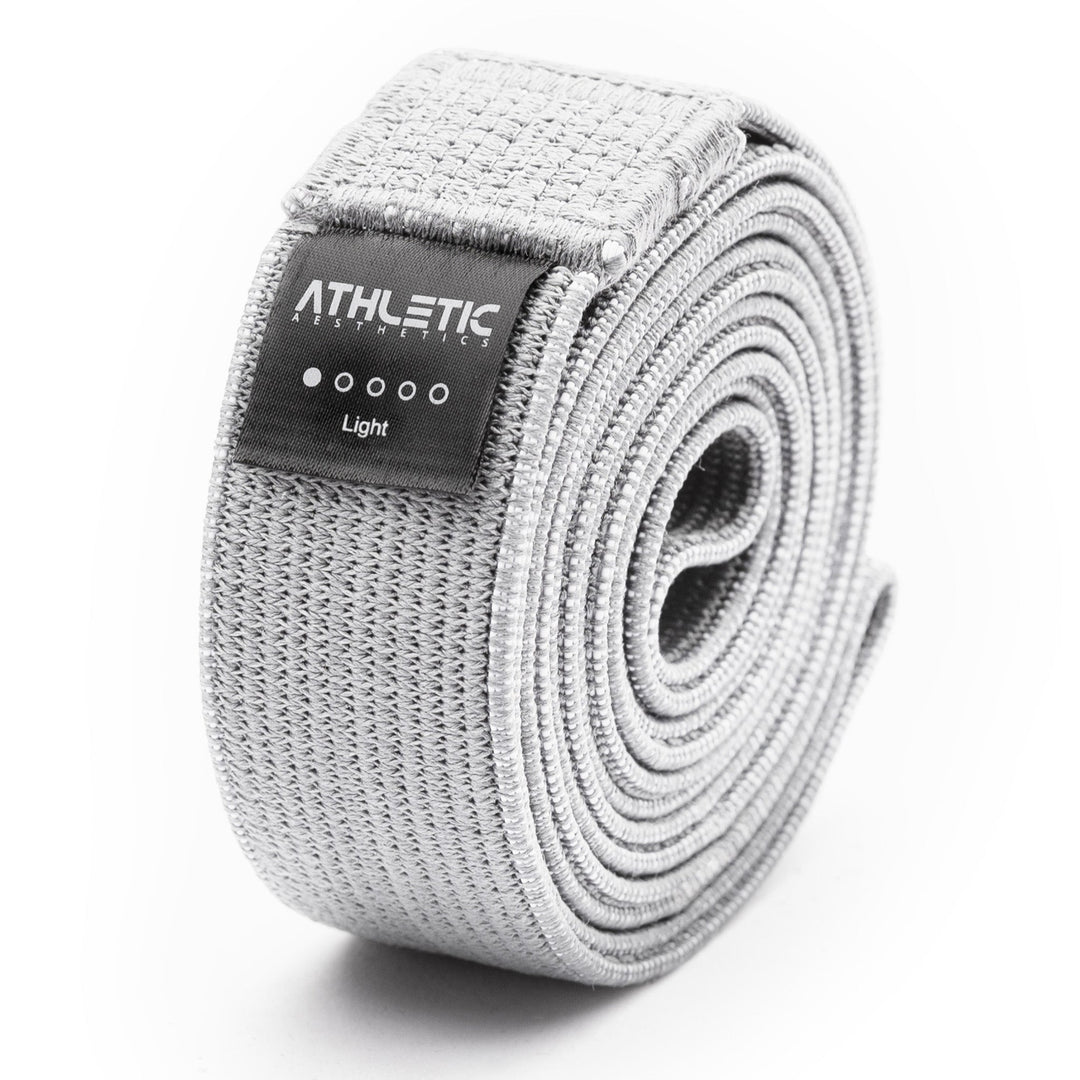 Widerstandsband Textil Sehr hell grau / Sehr leicht (5kg - 10 kg) - Athletic Aesthetics