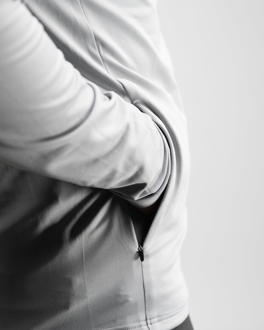 Core Performance Quarter Zip (Light Grey)