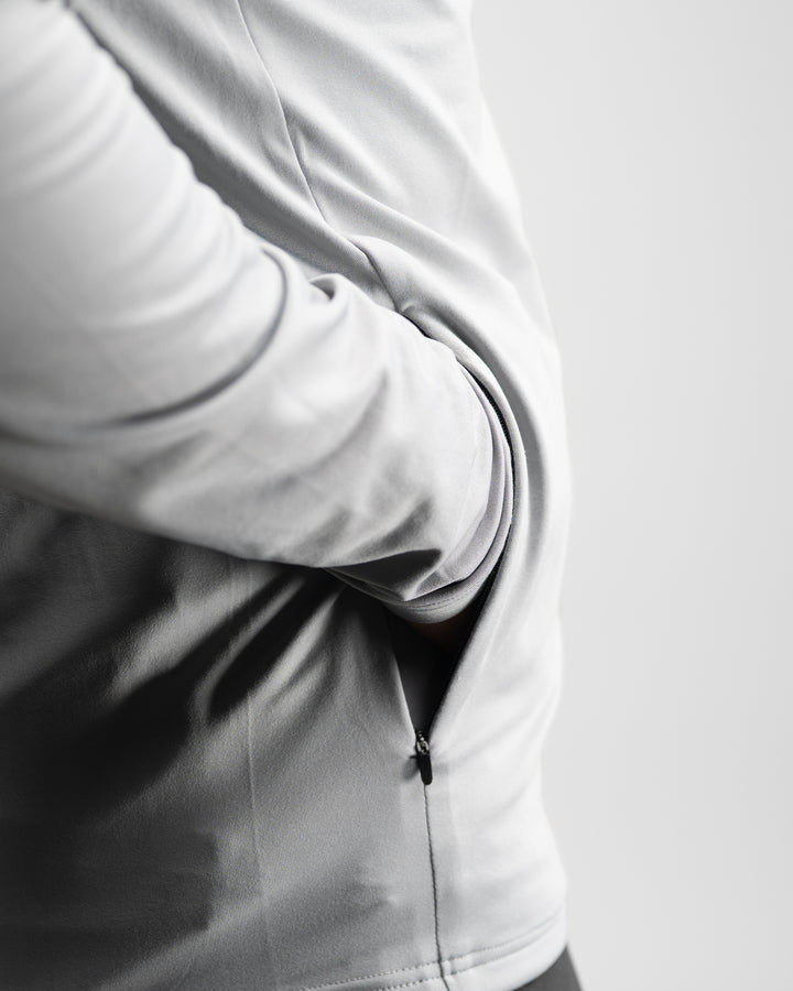 Core Performance Quarter Zip (Light Grey)