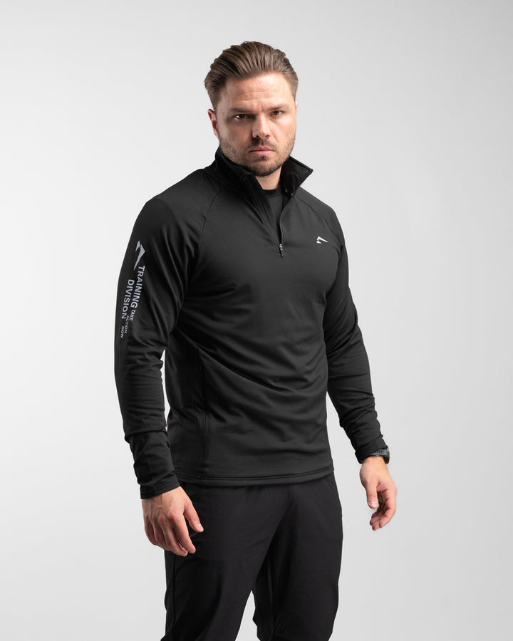 Core Performance Quarter Zip (Black/Grey)