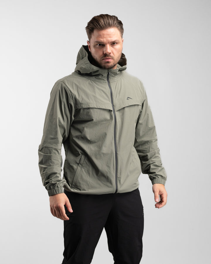 Elite Windbreaker Full Zip (Light Olive)