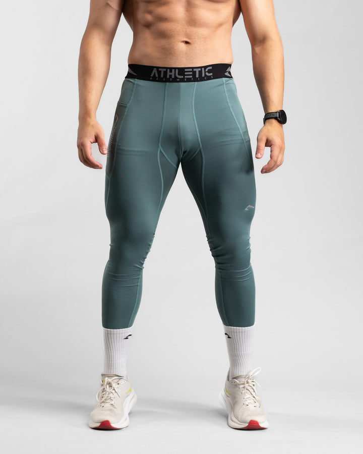 Core Compression Leggings (Arctic Mint)