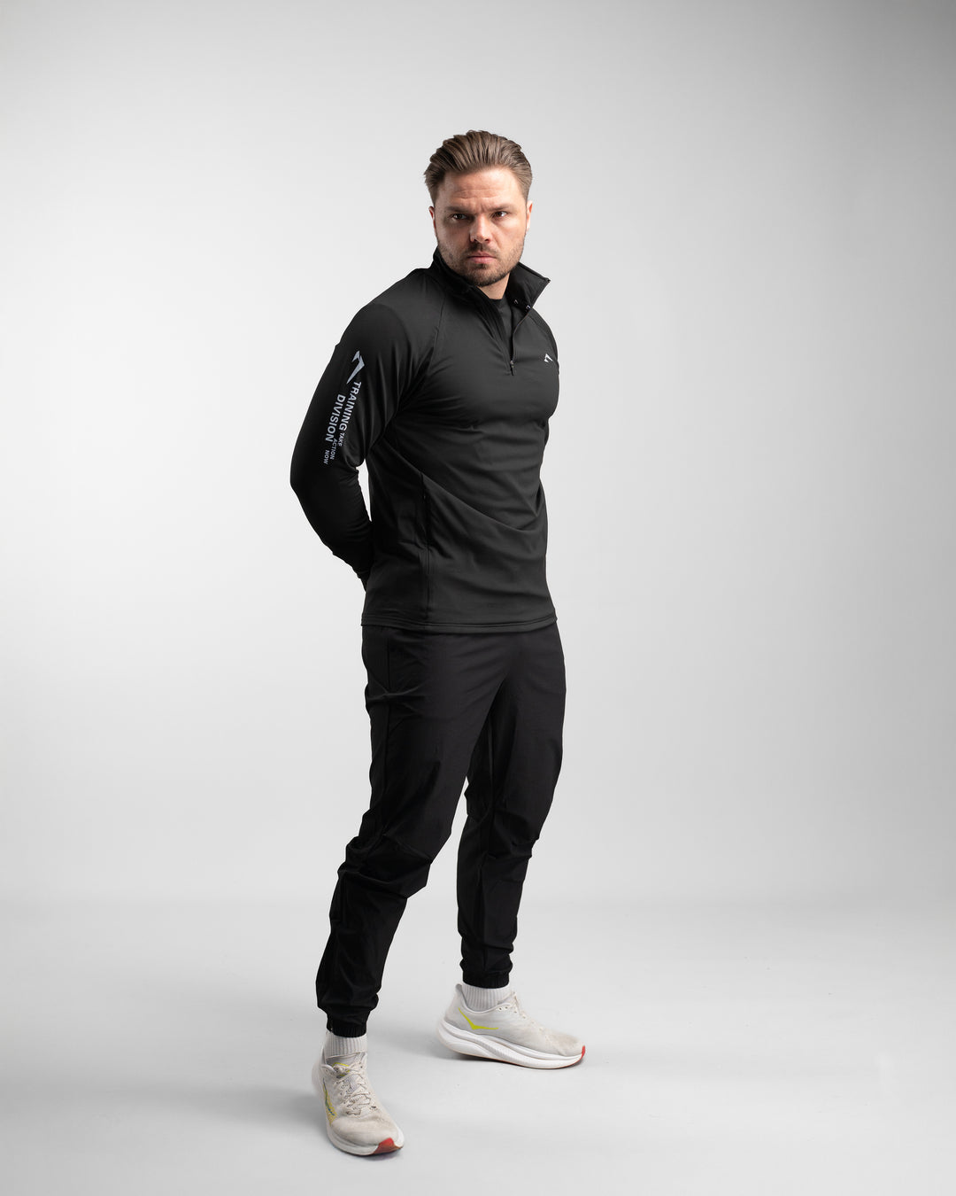 Core Performance Quarter Zip (Black/Grey)