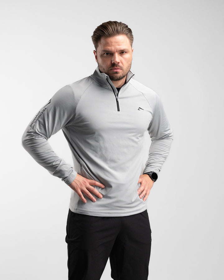 Core Performance Quarter Zip (Light Grey)