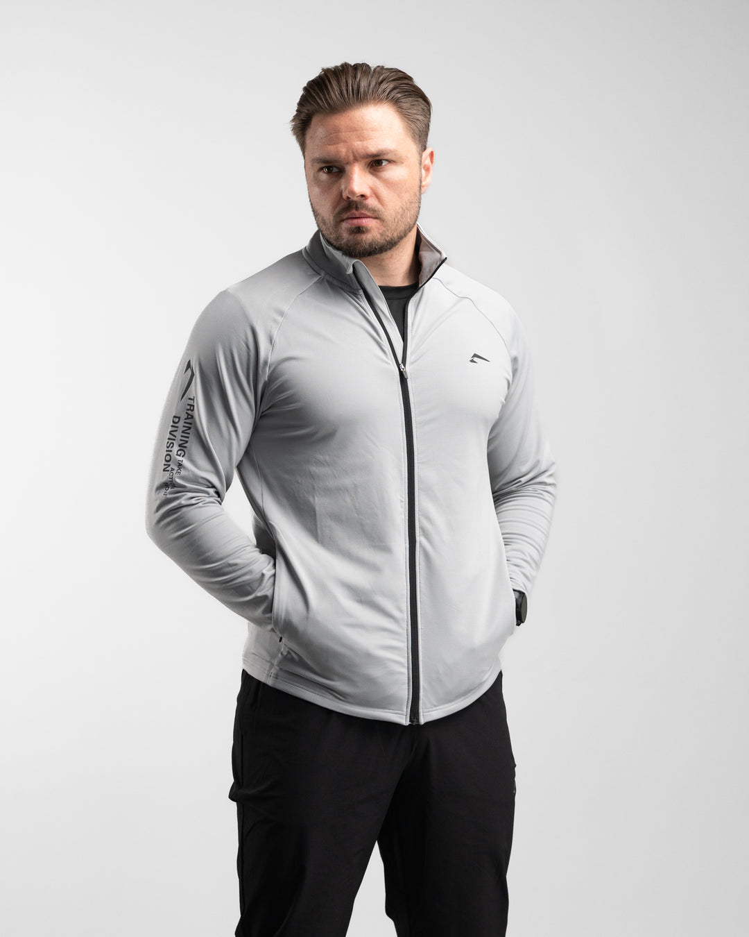 Core Performance Full Zip (Light Grey)