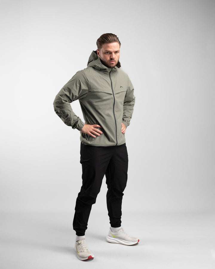 Elite Windbreaker Full Zip (Light Olive)