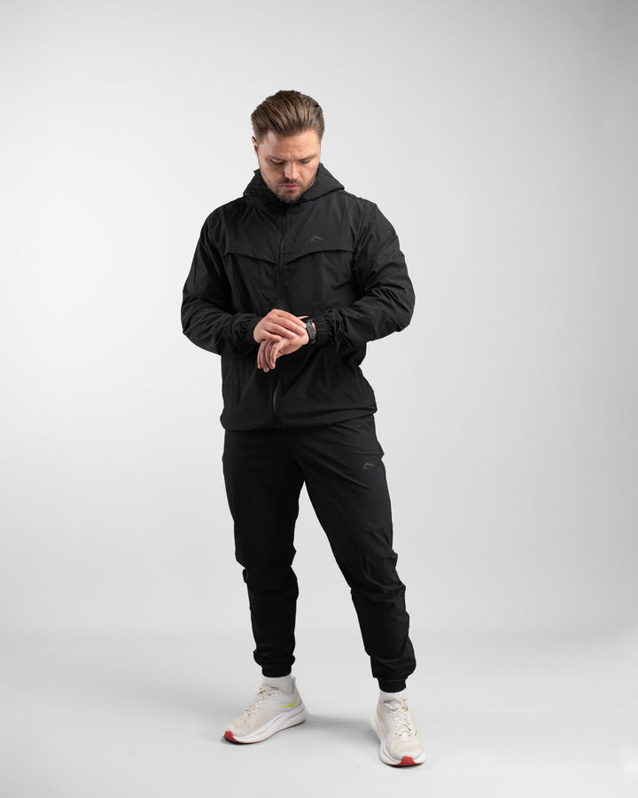Elite Windbreaker Full Zip (Black)