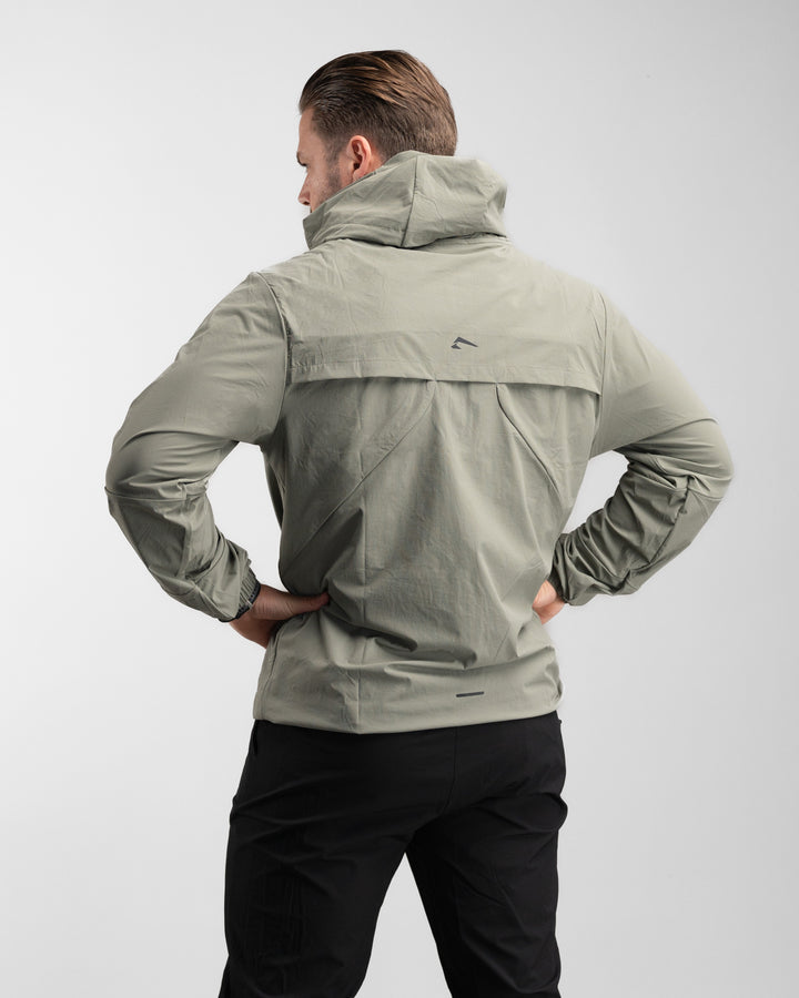 Elite Windbreaker Full Zip (Light Olive)