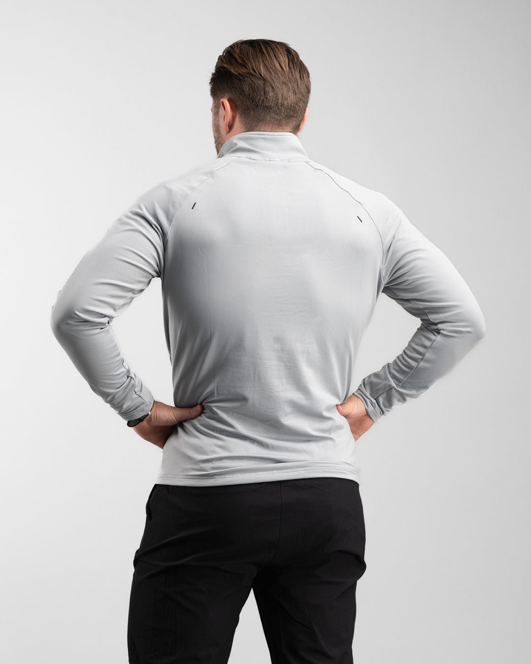 Core Performance Quarter Zip (Light Grey)