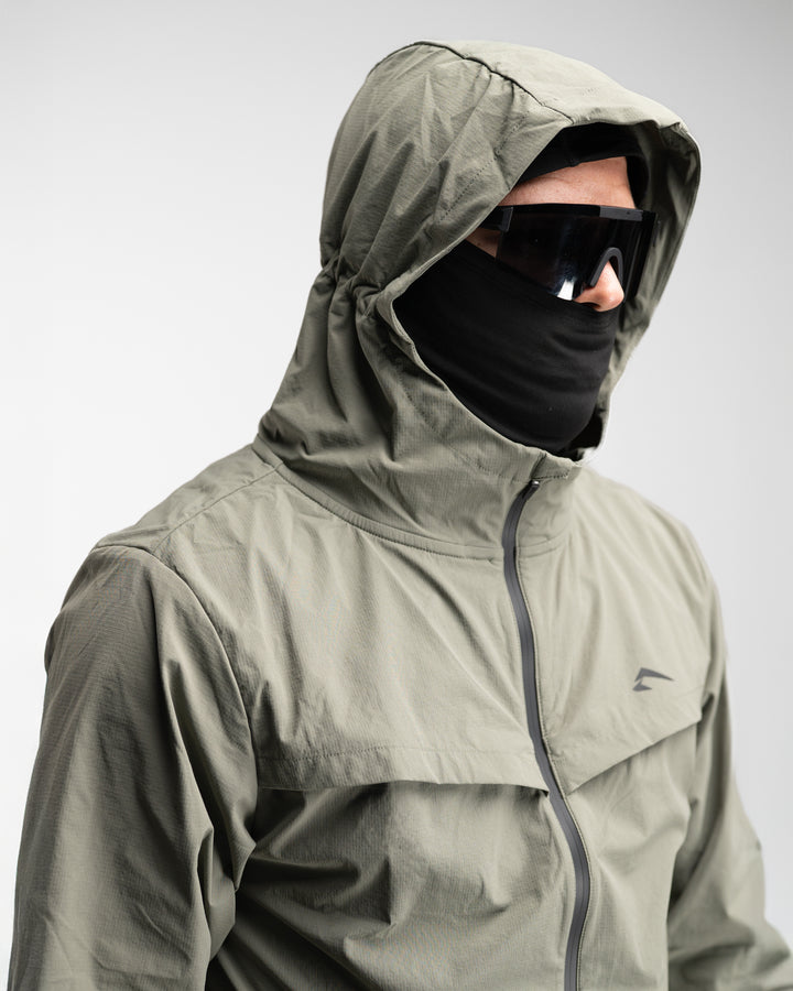 Elite Windbreaker Full Zip (Light Olive)