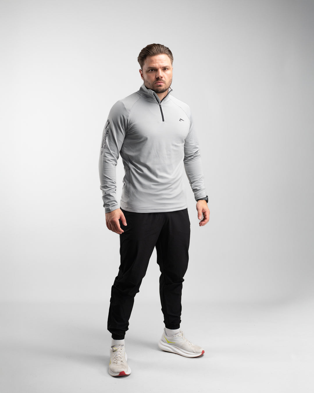 Core Performance Quarter Zip (Light Grey)