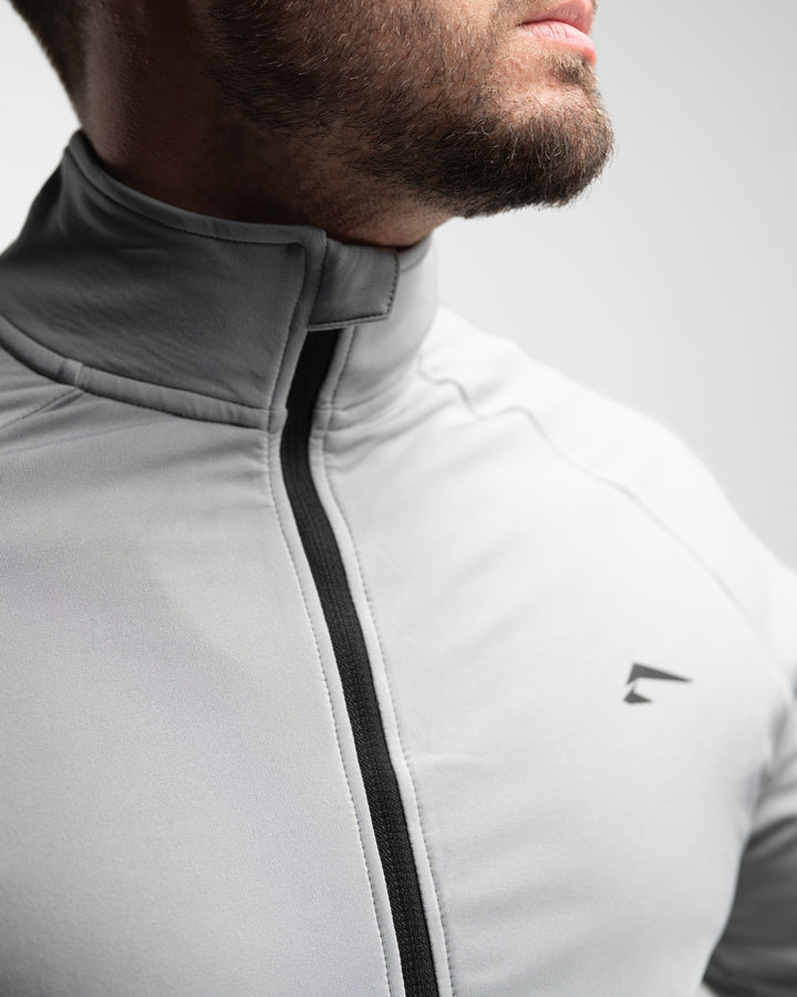 Core Performance Full Zip (Light Grey)