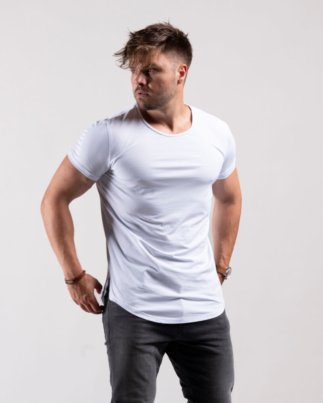 Classic Longline Shirt (White)