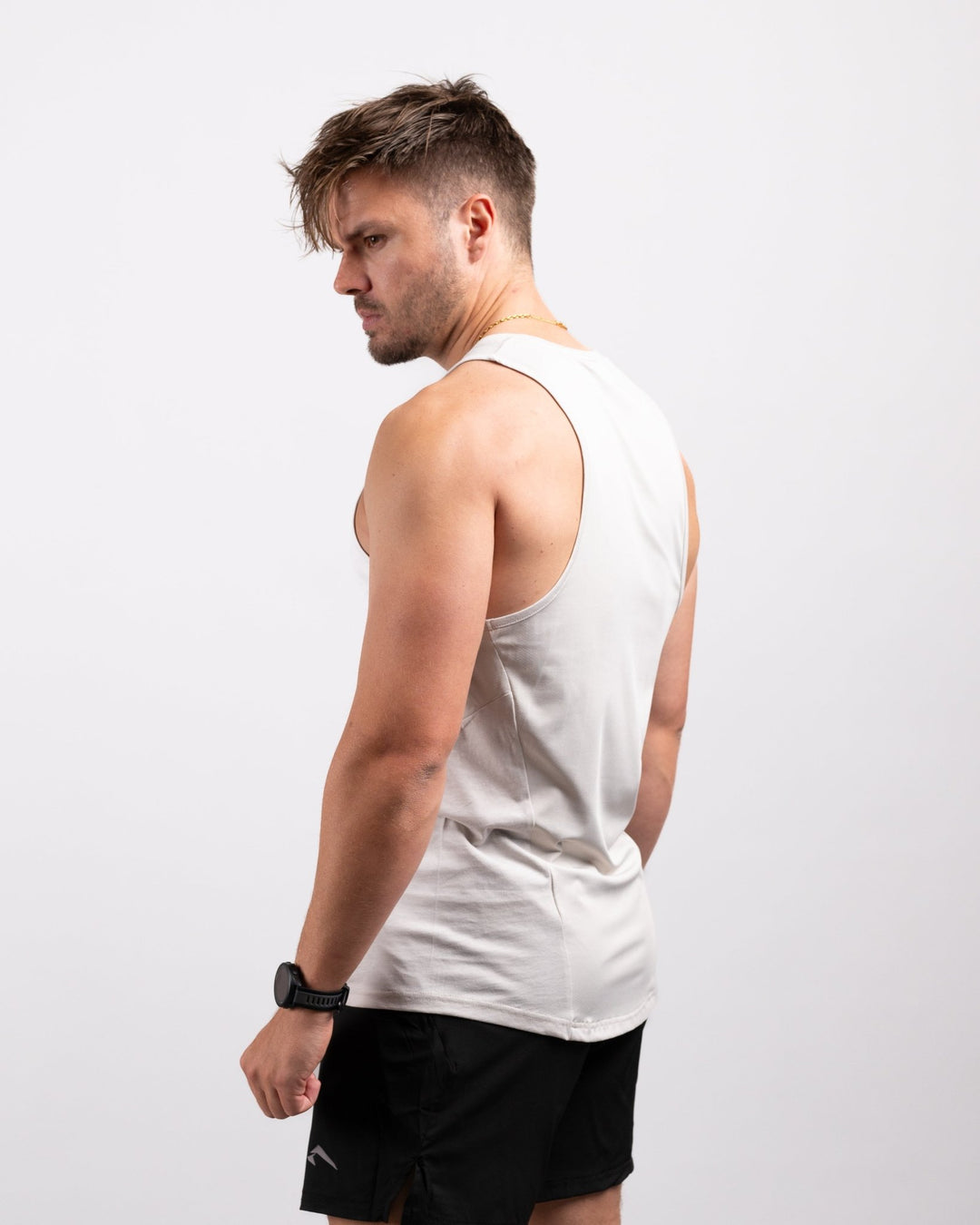 Active Tank (Beige) - Athletic Aesthetics