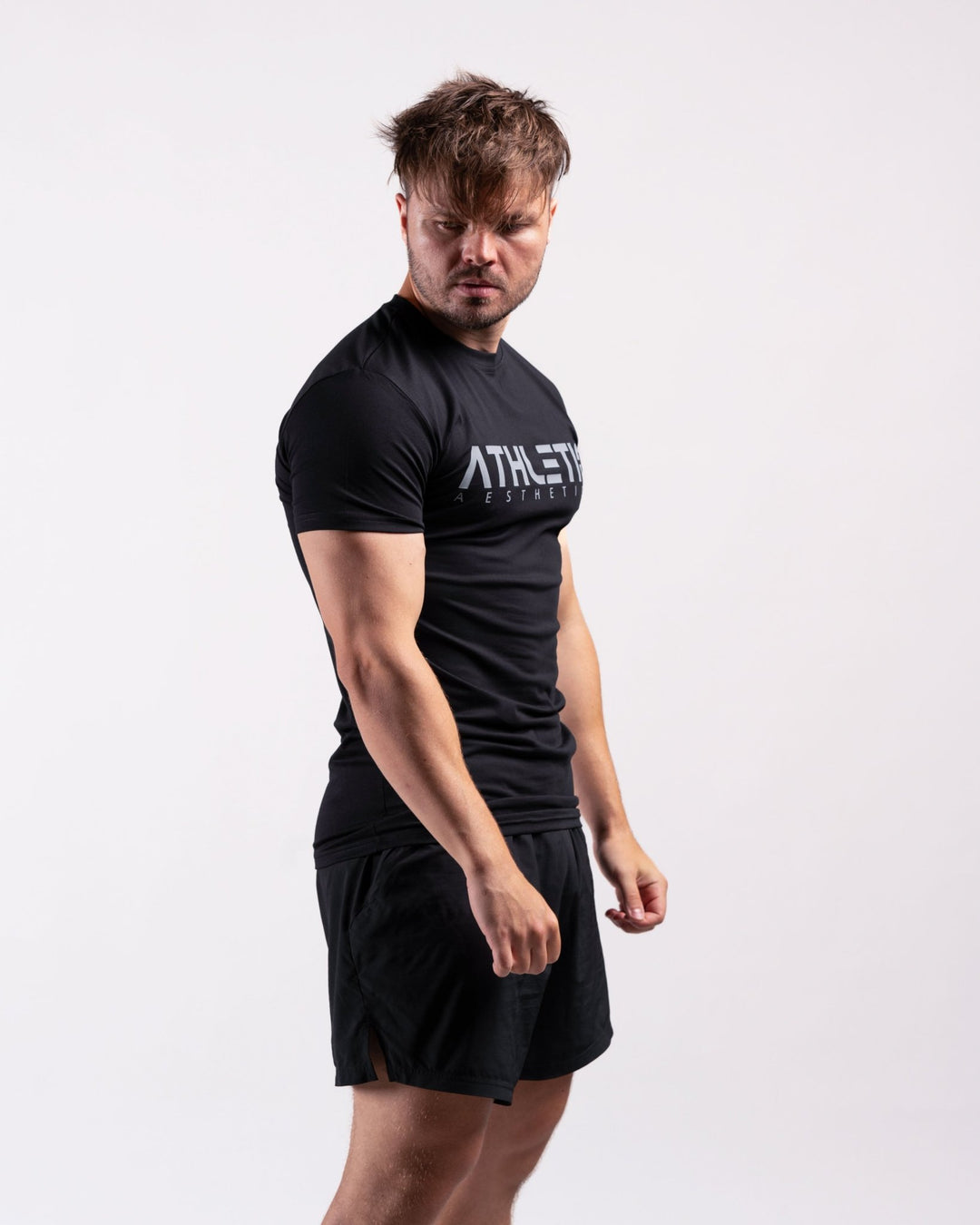 Classic Slim Fit Shirt (Black/Grey) - Athletic Aesthetics