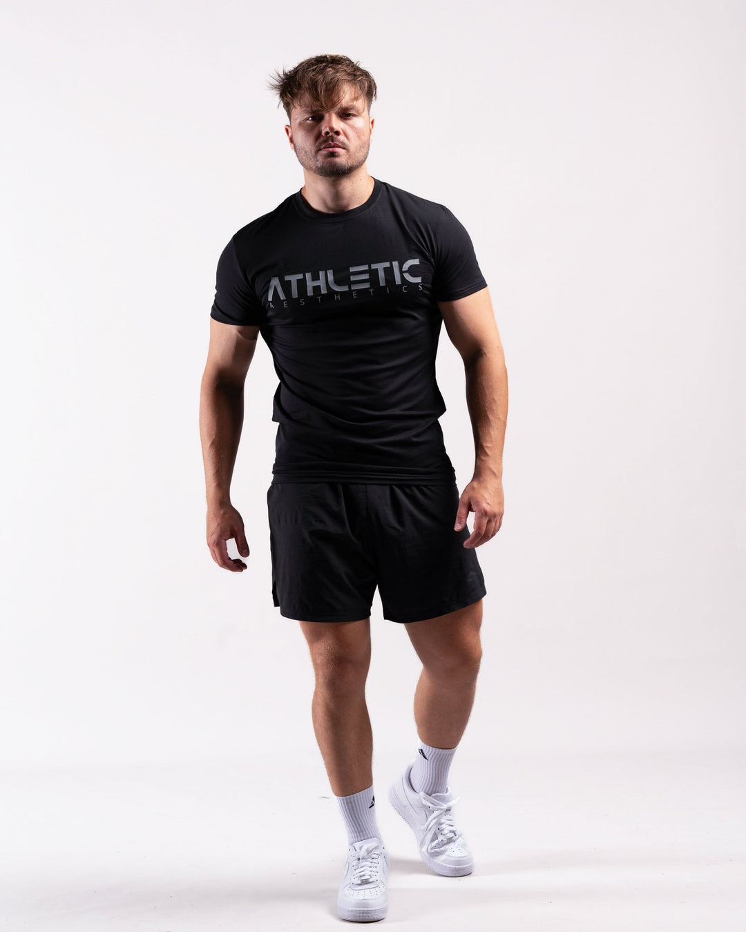 Classic Slim Fit Shirt (Black/Grey) - Athletic Aesthetics