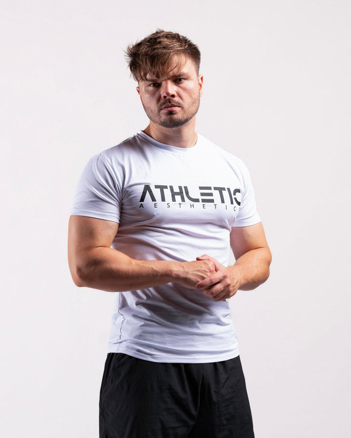 Classic Slim Fit Shirt (White/Black) - Athletic Aesthetics