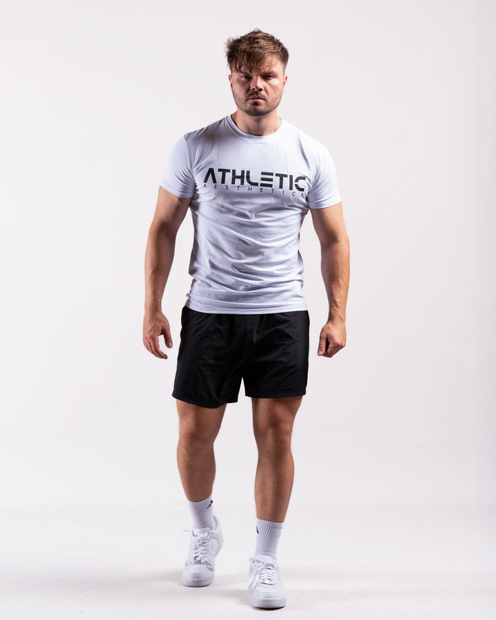 Classic Slim Fit Shirt (White/Black) - Athletic Aesthetics