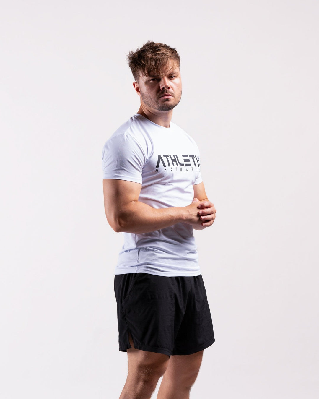 Classic Slim Fit Shirt (White/Black) - Athletic Aesthetics