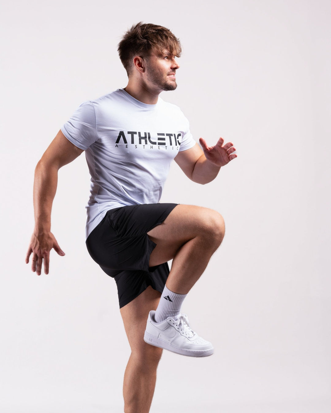 Classic Slim Fit Shirt (White/Black) - Athletic Aesthetics