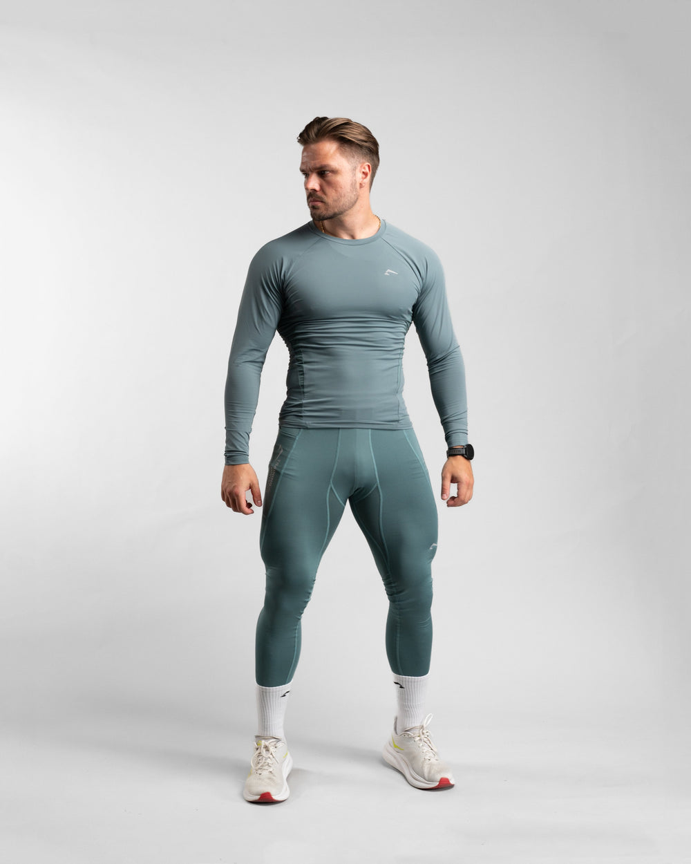 Core Compression Leggings (Arctic Mint) - Athletic Aesthetics