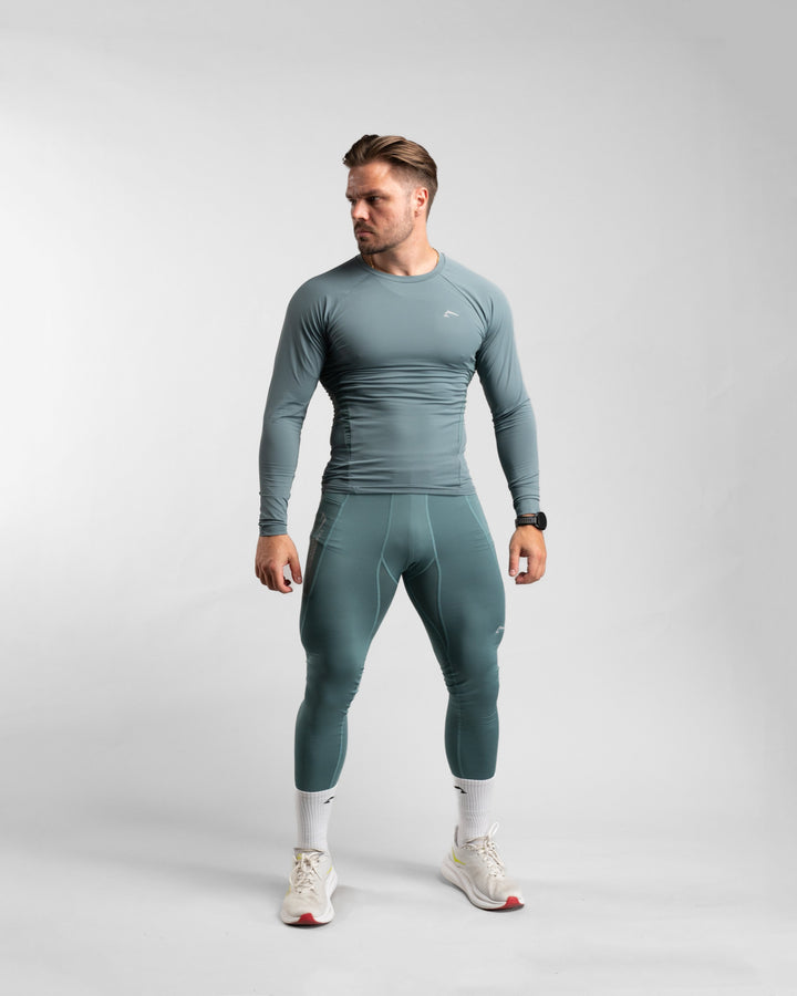 Core Compression Leggings (Arctic Mint) - Athletic Aesthetics