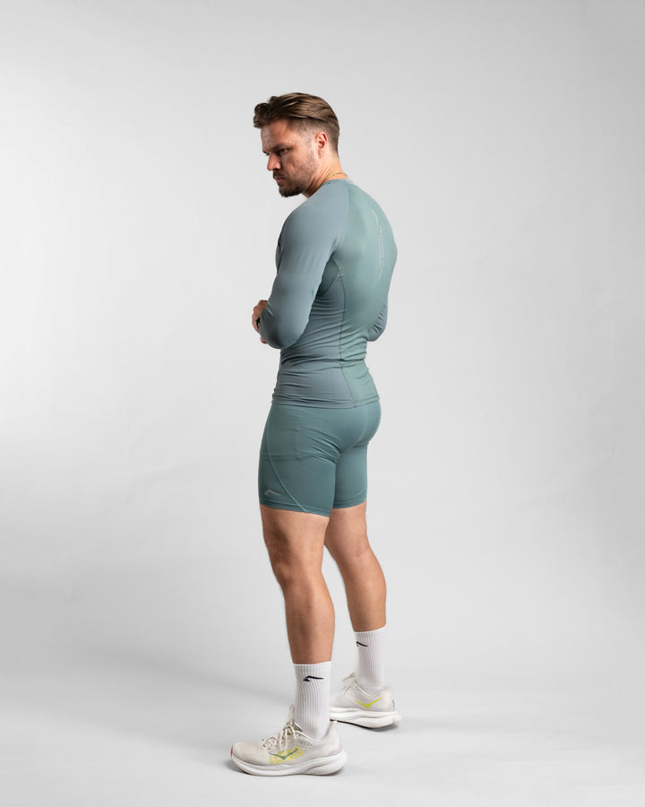 Core Compression Longsleeve (Arctic Mint) - Athletic Aesthetics