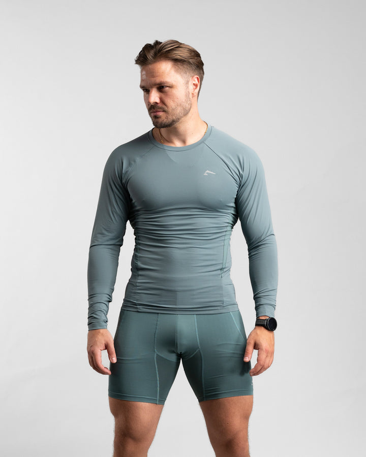 Core Compression Longsleeve (Arctic Mint) - Athletic Aesthetics