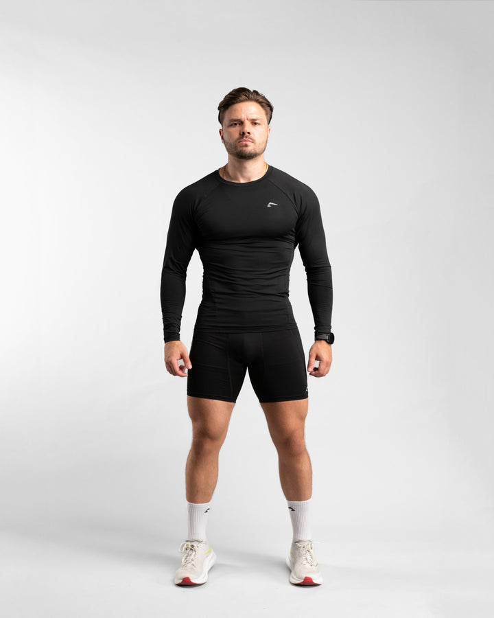 Core Compression Longsleeve (Black) - Athletic Aesthetics