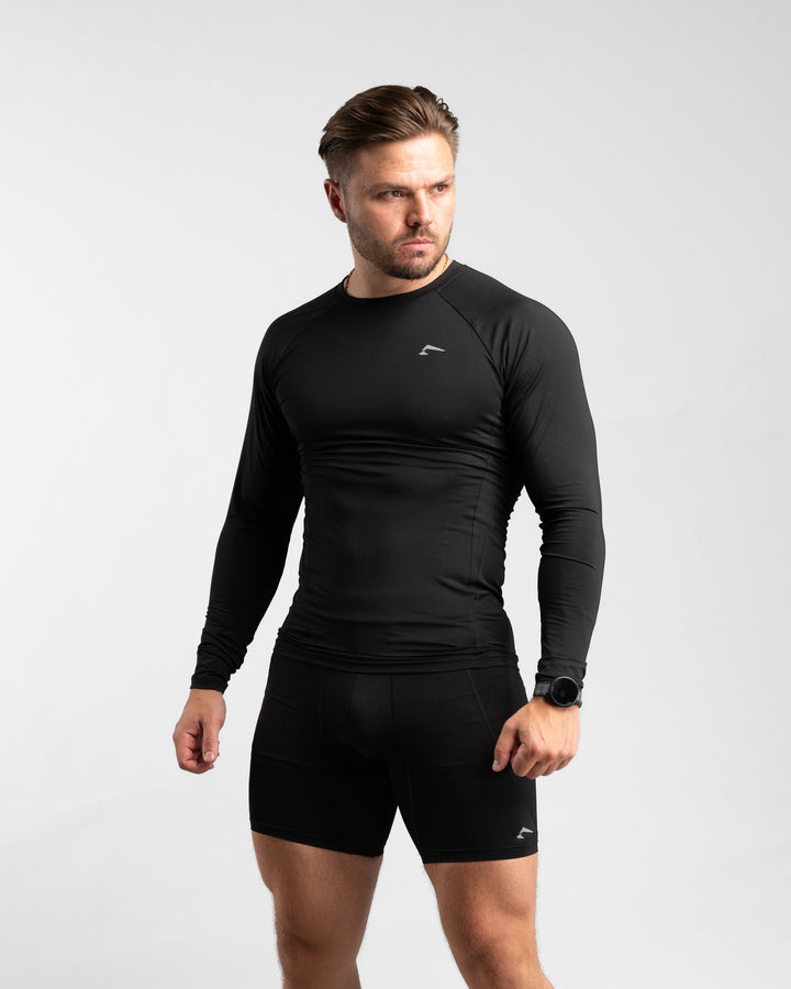 Core Compression Longsleeve (Black) - Athletic Aesthetics