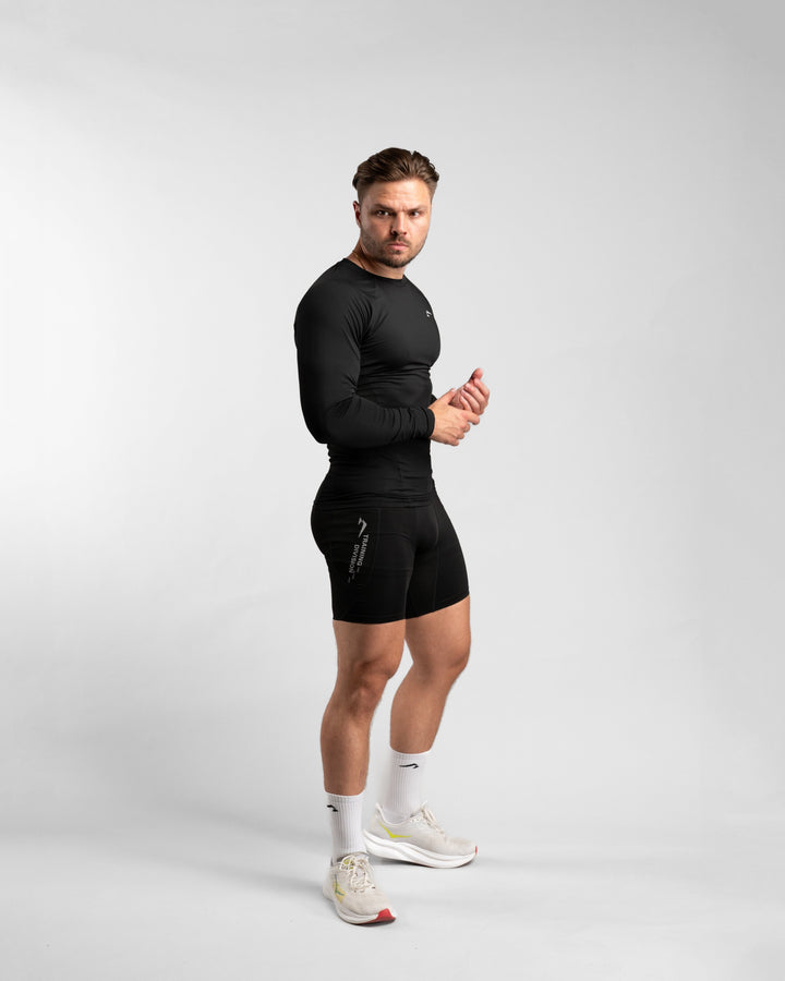 Core Compression Longsleeve (Black) - Athletic Aesthetics