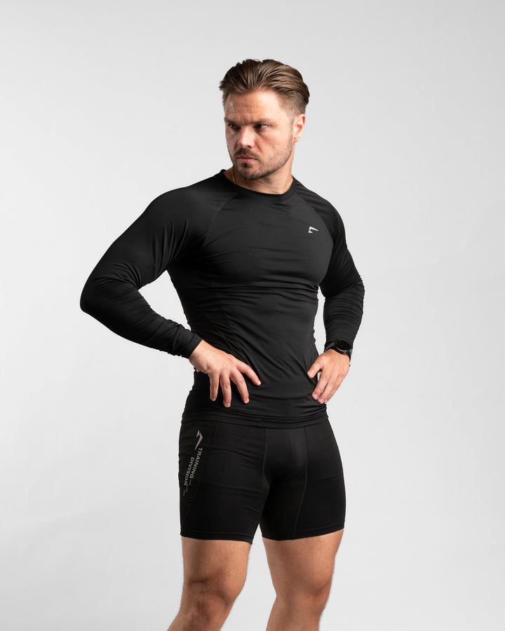 Core Compression Longsleeve (Black) - Athletic Aesthetics