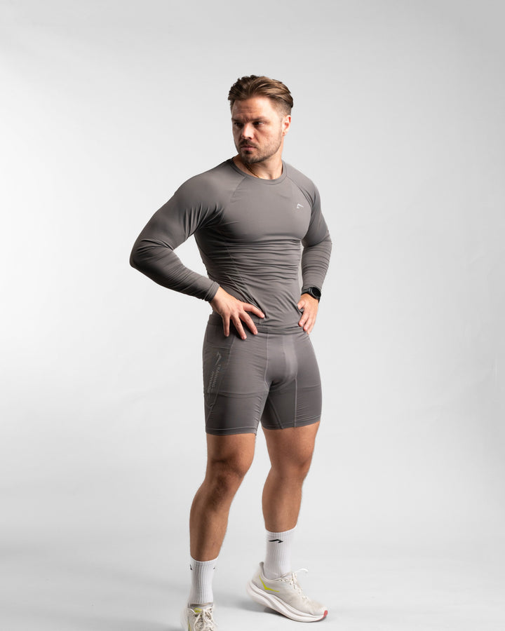 Core Compression Longsleeve (Clay) - Athletic Aesthetics