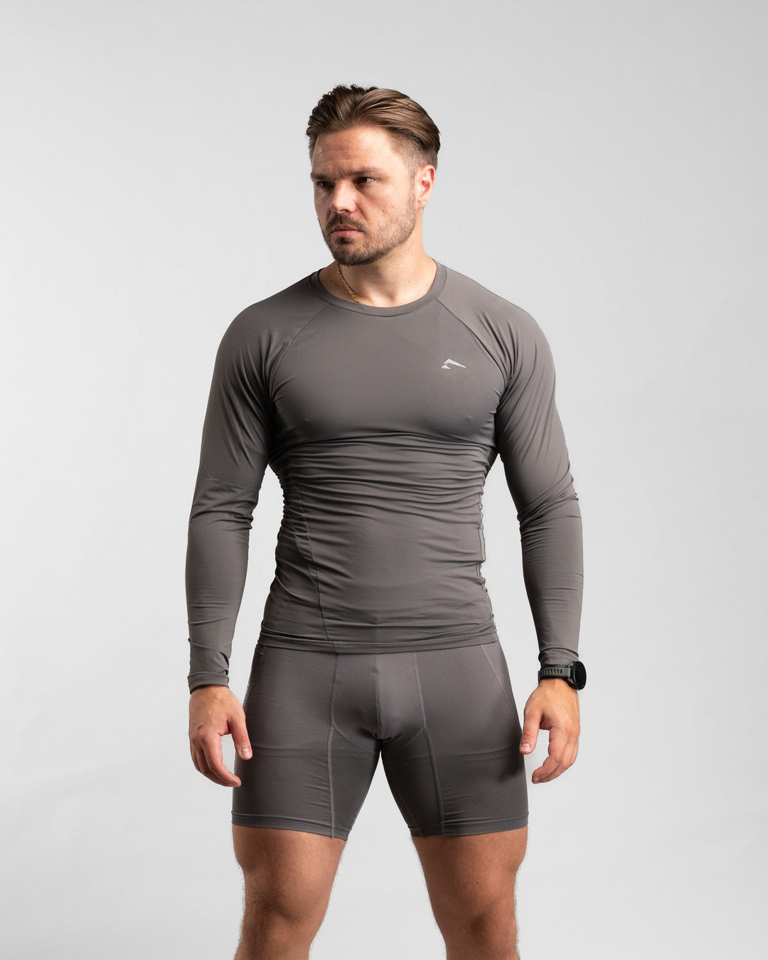 Core Compression Longsleeve (Clay) - Athletic Aesthetics