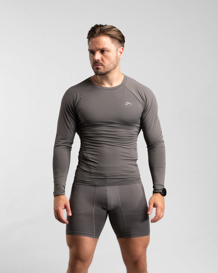 Core Compression Longsleeve (Clay) - Athletic Aesthetics