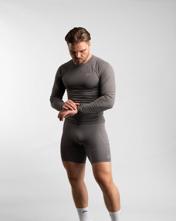 Core Compression Longsleeve (Clay) - Athletic Aesthetics