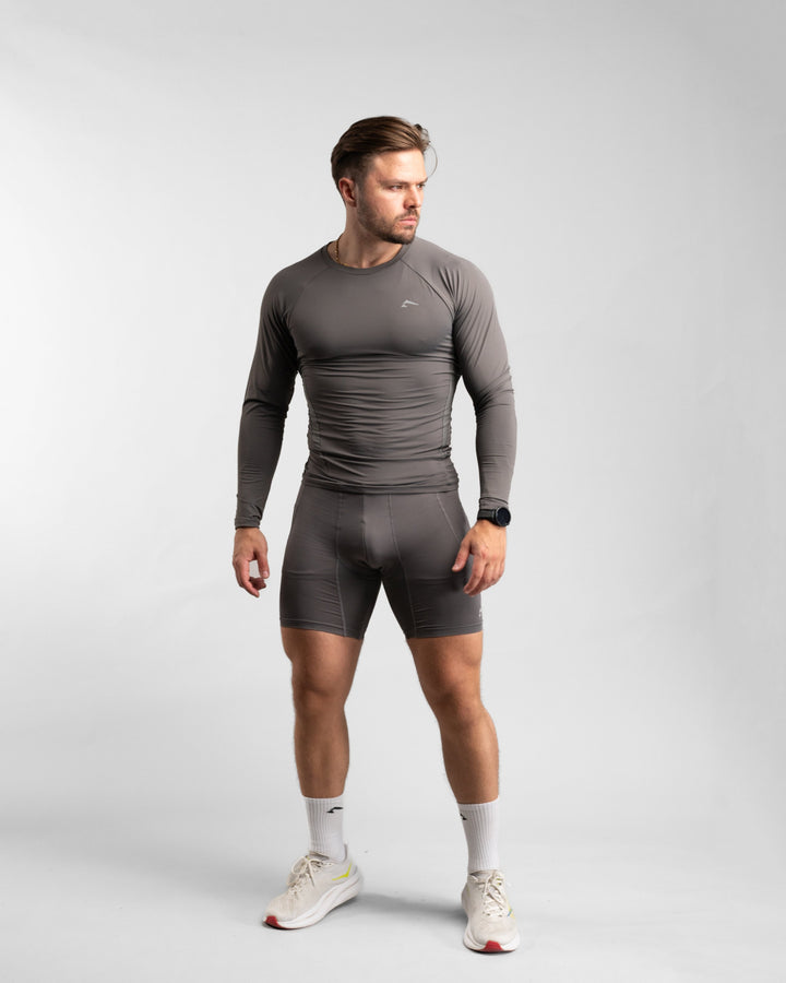 Core Compression Longsleeve (Clay) - Athletic Aesthetics