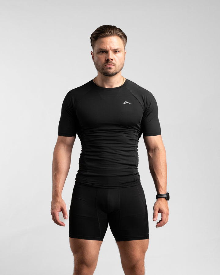 Core Compression Shirt (Black) - Athletic Aesthetics