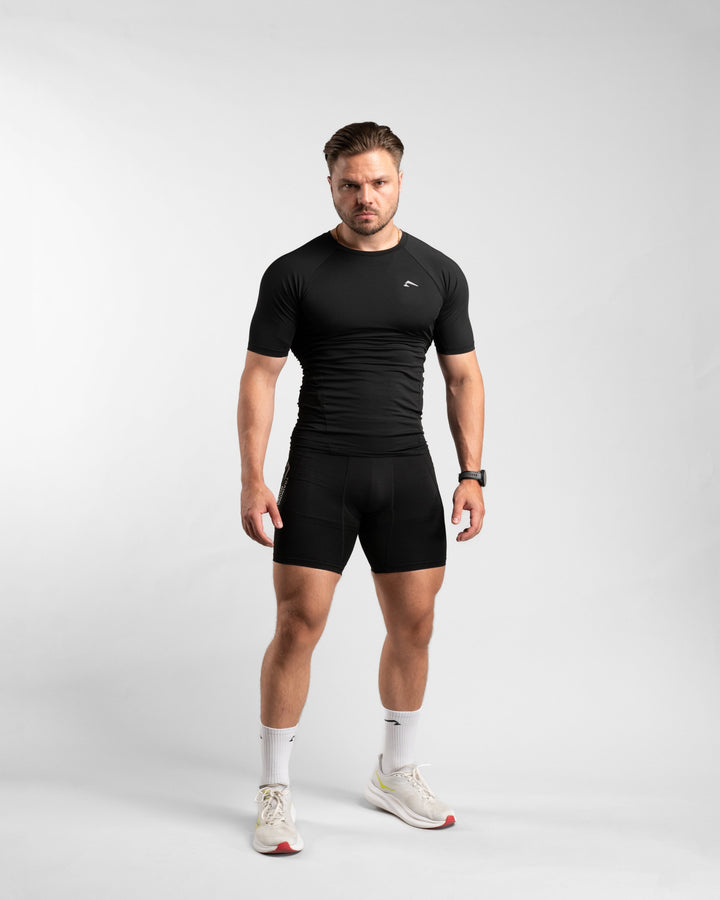 Core Compression Shirt (Black) - Athletic Aesthetics