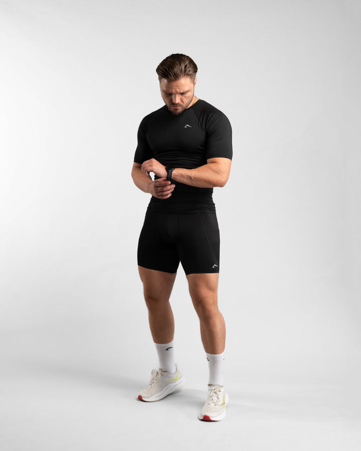 Core Compression Shirt (Black) - Athletic Aesthetics