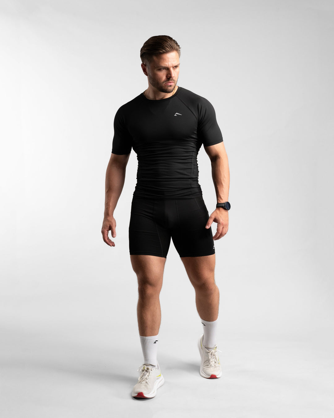 Core Compression Shirt (Black) - Athletic Aesthetics