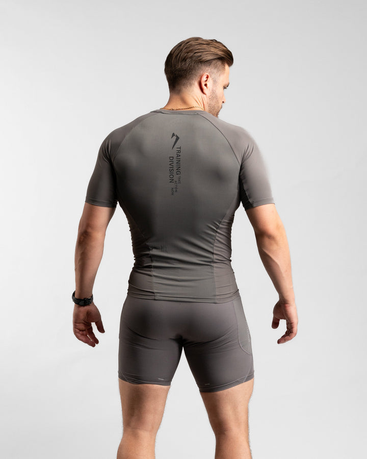 Core Compression Shirt (Clay/Black) - Athletic Aesthetics