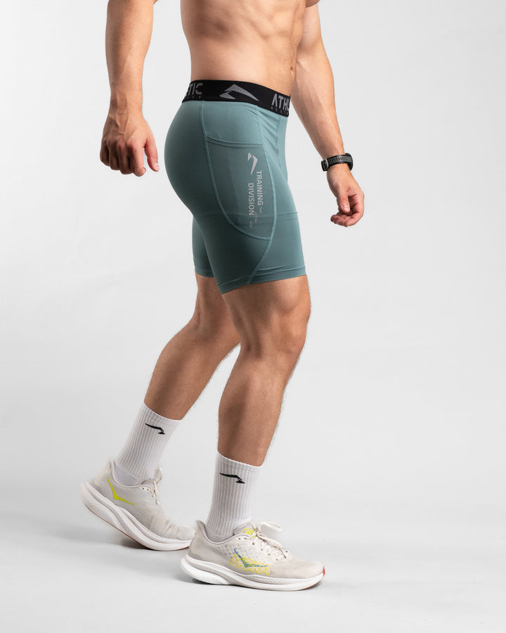 Core Compression Shorts (Arctic Mint) - Athletic Aesthetics