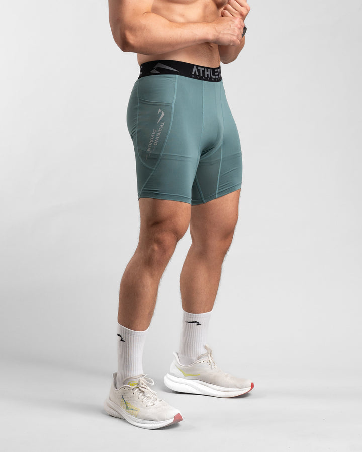 Core Compression Shorts (Arctic Mint) - Athletic Aesthetics