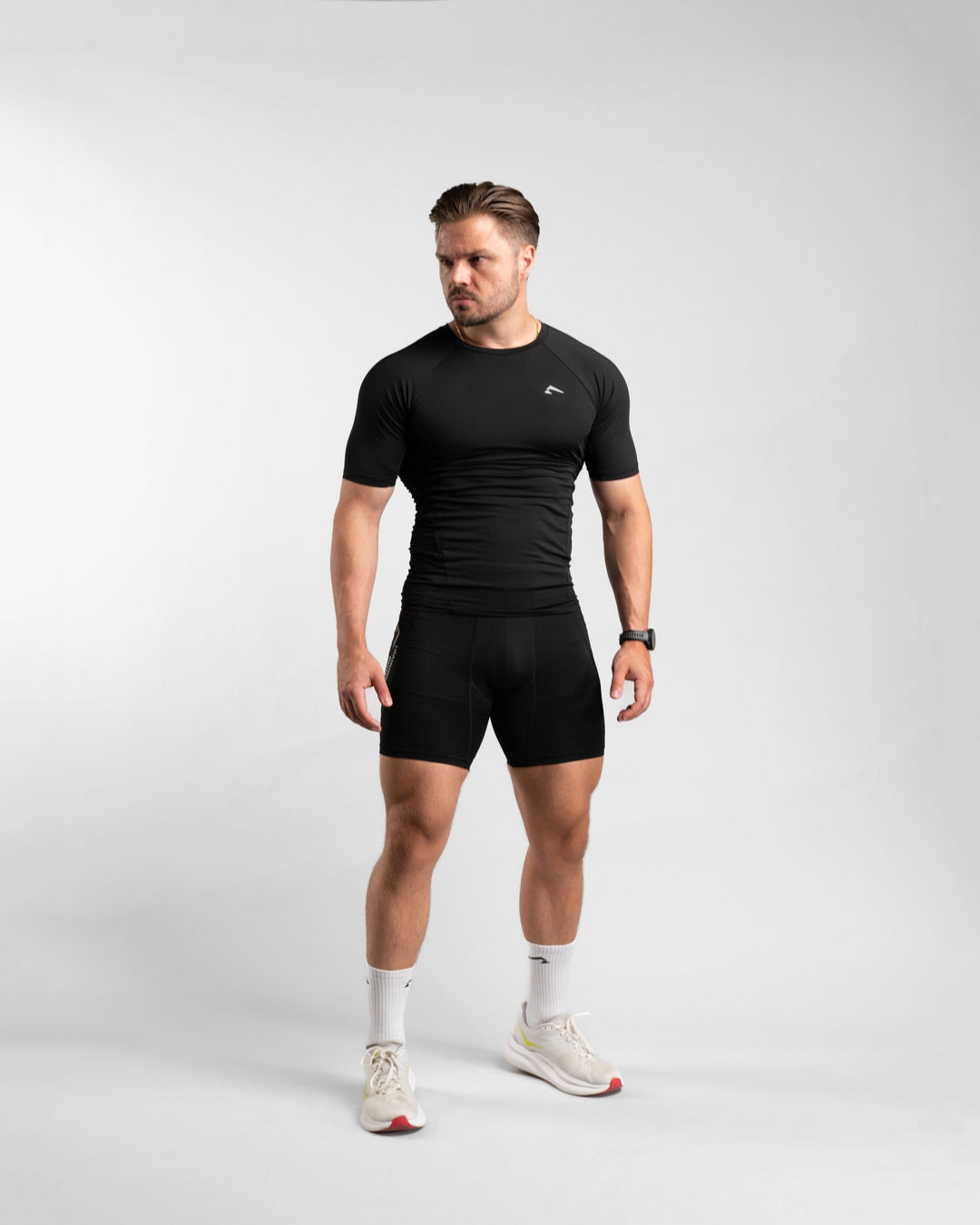 Core Compression Shorts (Black) - Athletic Aesthetics