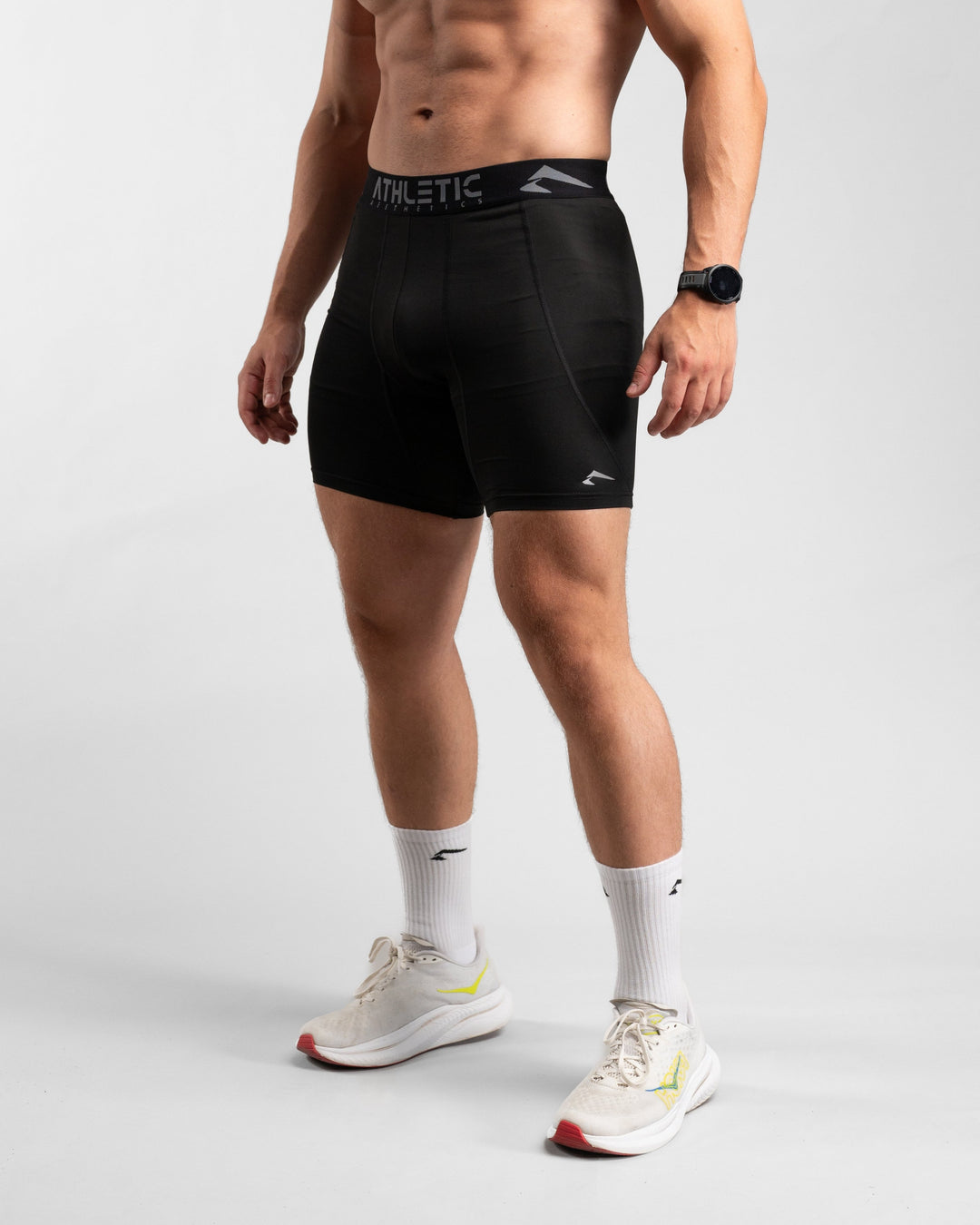 Core Compression Shorts (Black) - Athletic Aesthetics