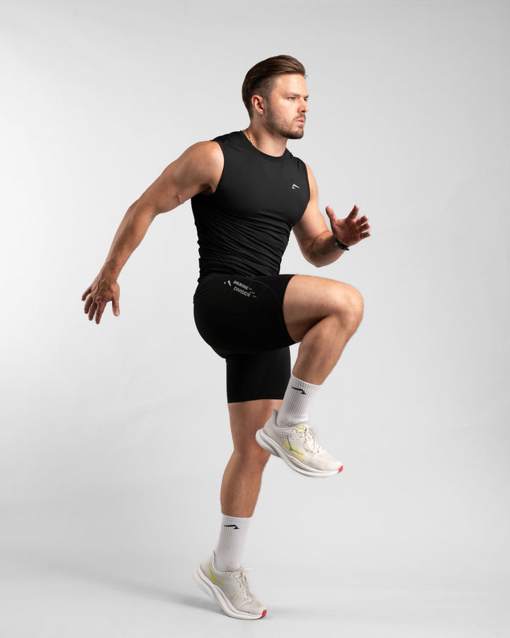 Core Compression Shorts (Black) - Athletic Aesthetics