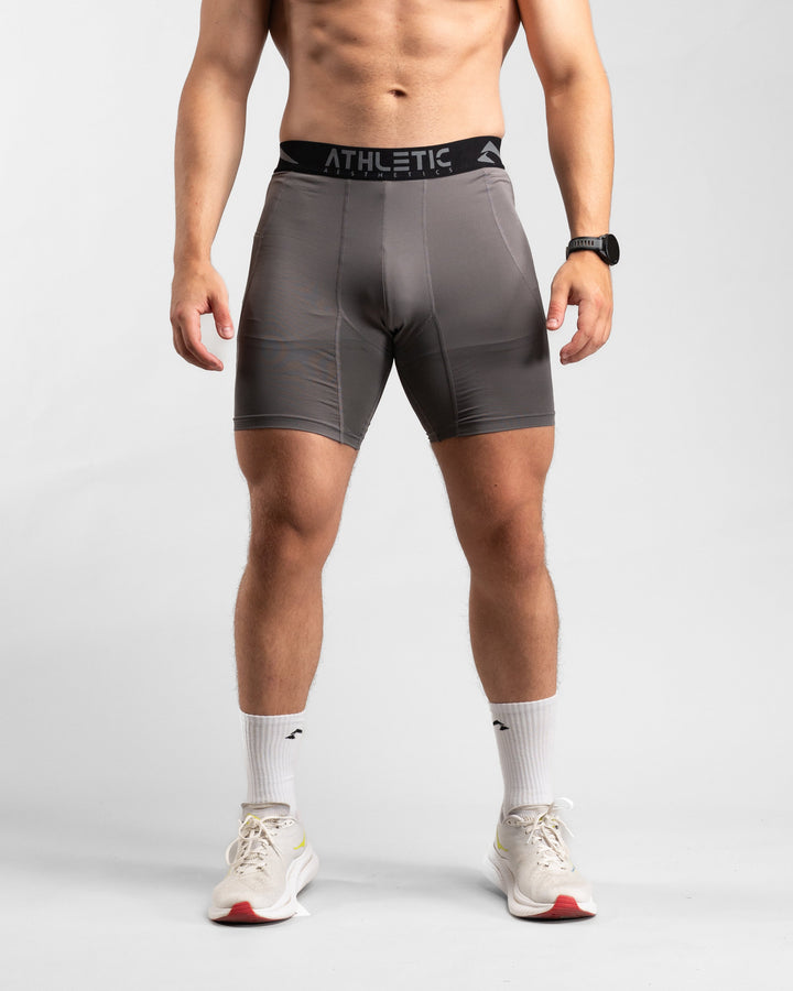 Core Compression Shorts (Clay) - Athletic Aesthetics