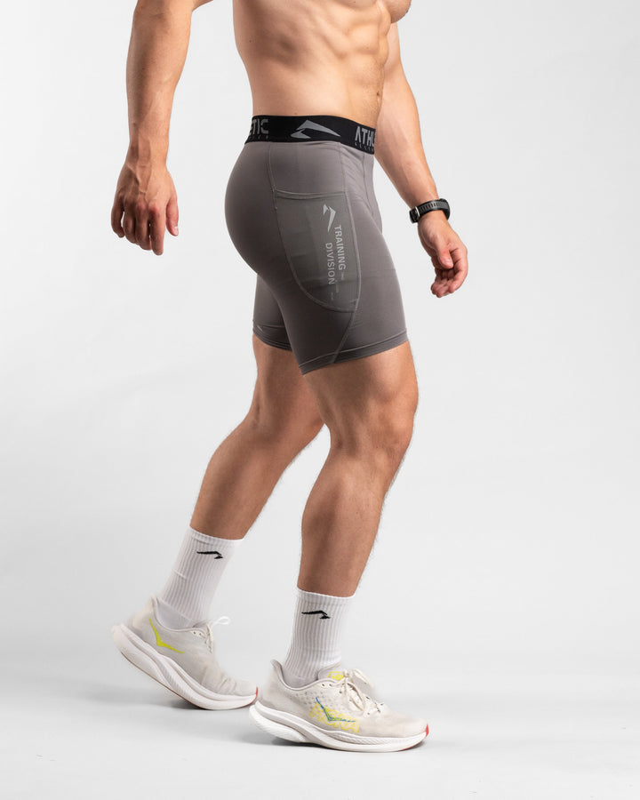 Core Compression Shorts (Clay) - Athletic Aesthetics